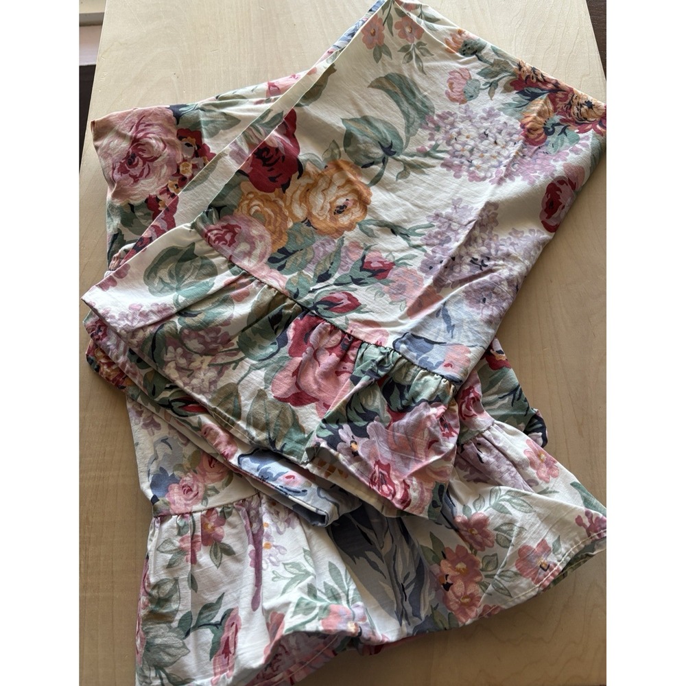 Vintage Ralph Lauren Southampton Pillowcase LOT of 2 Ruffled Beach House Floral